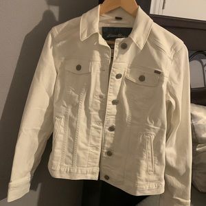 Eddie Bauer white Jean jacket